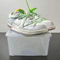 Nike Dunk Low Off-White Lot 7 10.5 (Lightly Worn Pre-Owned)NikeSail/Neutral Grey-Vapor Green - Image 1
