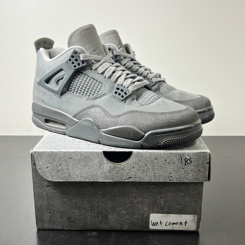 Jordan 4 Retro SE Paris Olympics Wet Cement 9 (Lightly Worn Pre-Owned)JordanSmoke Grey/Iron Grey/Cement Grey/Particle Grey - Image 1