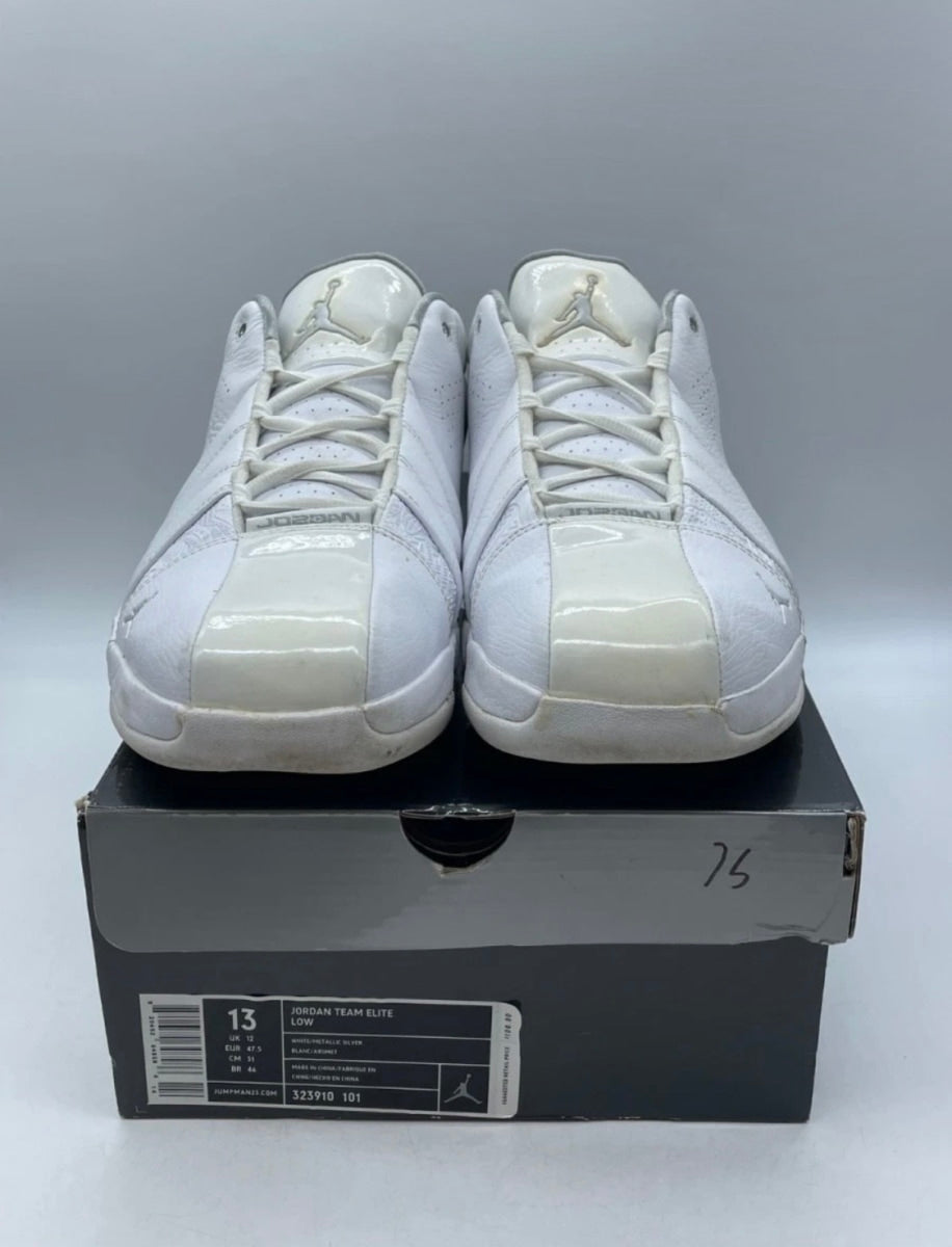 Air Jordan Team Elite Low 'White' 13 (Moderately Worn Pre-Owned)Air Jordan - Image 2