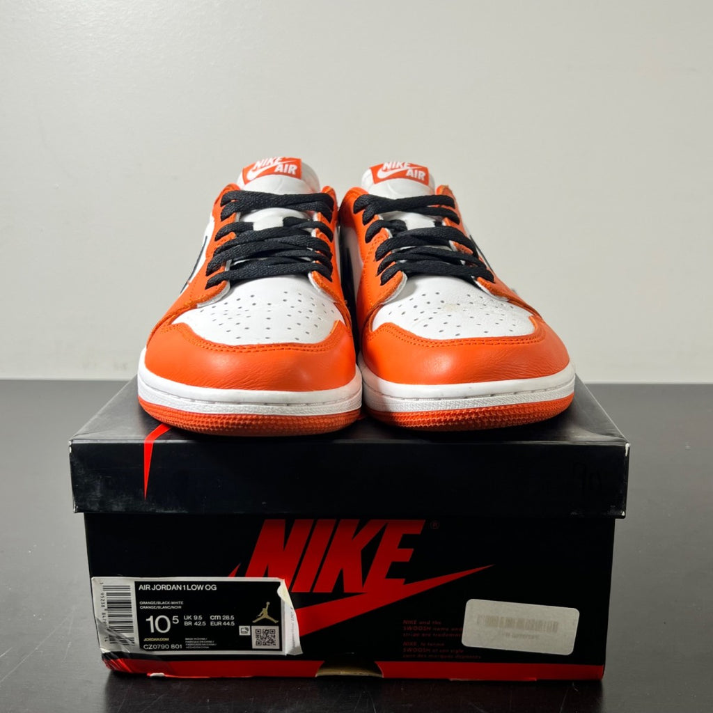 Jordan 1 Low Starfish 10.5 (Lightly Worn Pre-Owned)JordanStarfish/White-Black - Image 2
