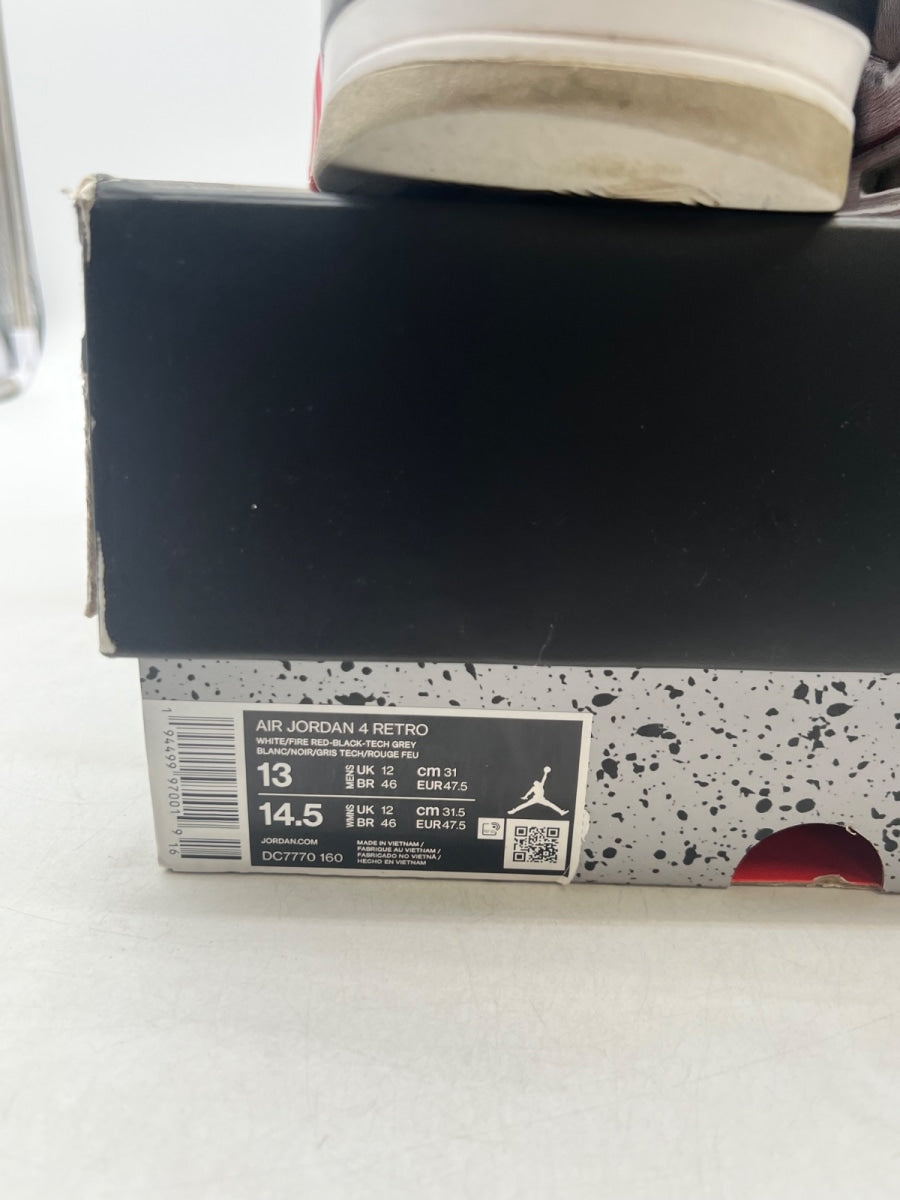 Jordan 4 Retro Fire Red (2020) 13 (Heavily Worn Pre-Owned) - Image 6