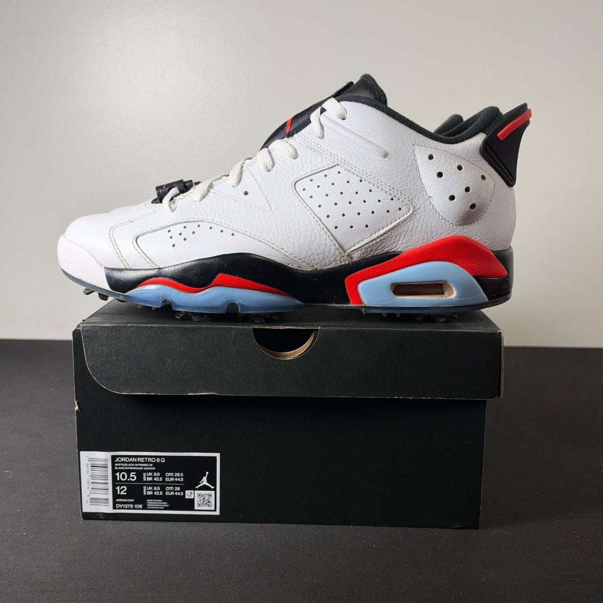 Jordan 6 Retro Low Golf White Infrared (Size 10.5) - aux