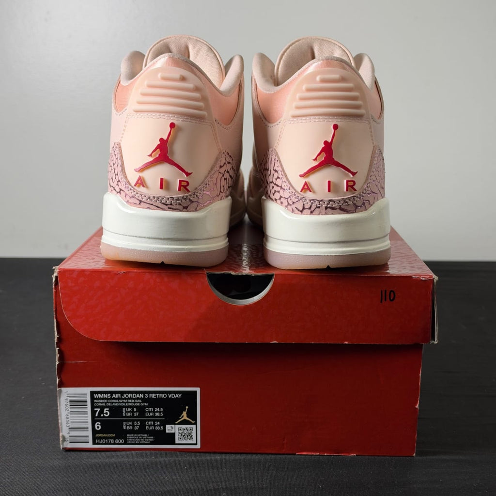 Jordan 3 Retro Valentine's Day Treat Yourself (2025) (Women's) (Size 7.5W) - aux
