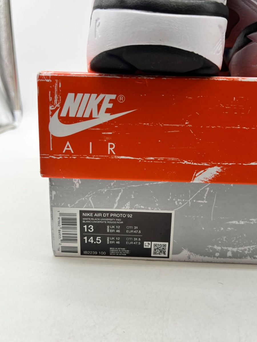 Nike Air Diamond Turf Proto '92 Atlanta Falcons 13 (Lightly Worn Pre-Owned)NikeWhite/University Red/Metallic Gold/Black - Image 4
