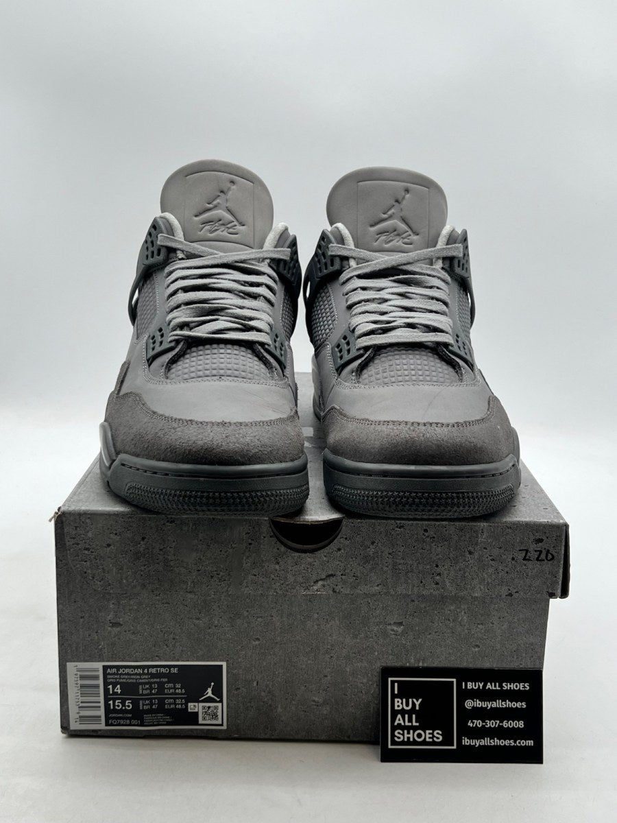 Jordan 4 Retro SE Paris Olympics Wet Cement 14 (Lightly Worn Pre-Owned) - Image 2