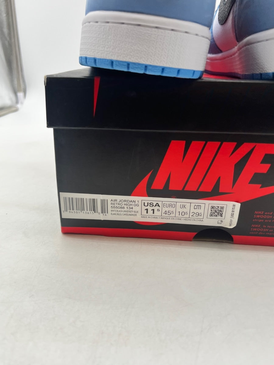 Jordan 1 Retro High OG University Blue 11.5 (Moderately Worn Pre-Owned) - Image 4