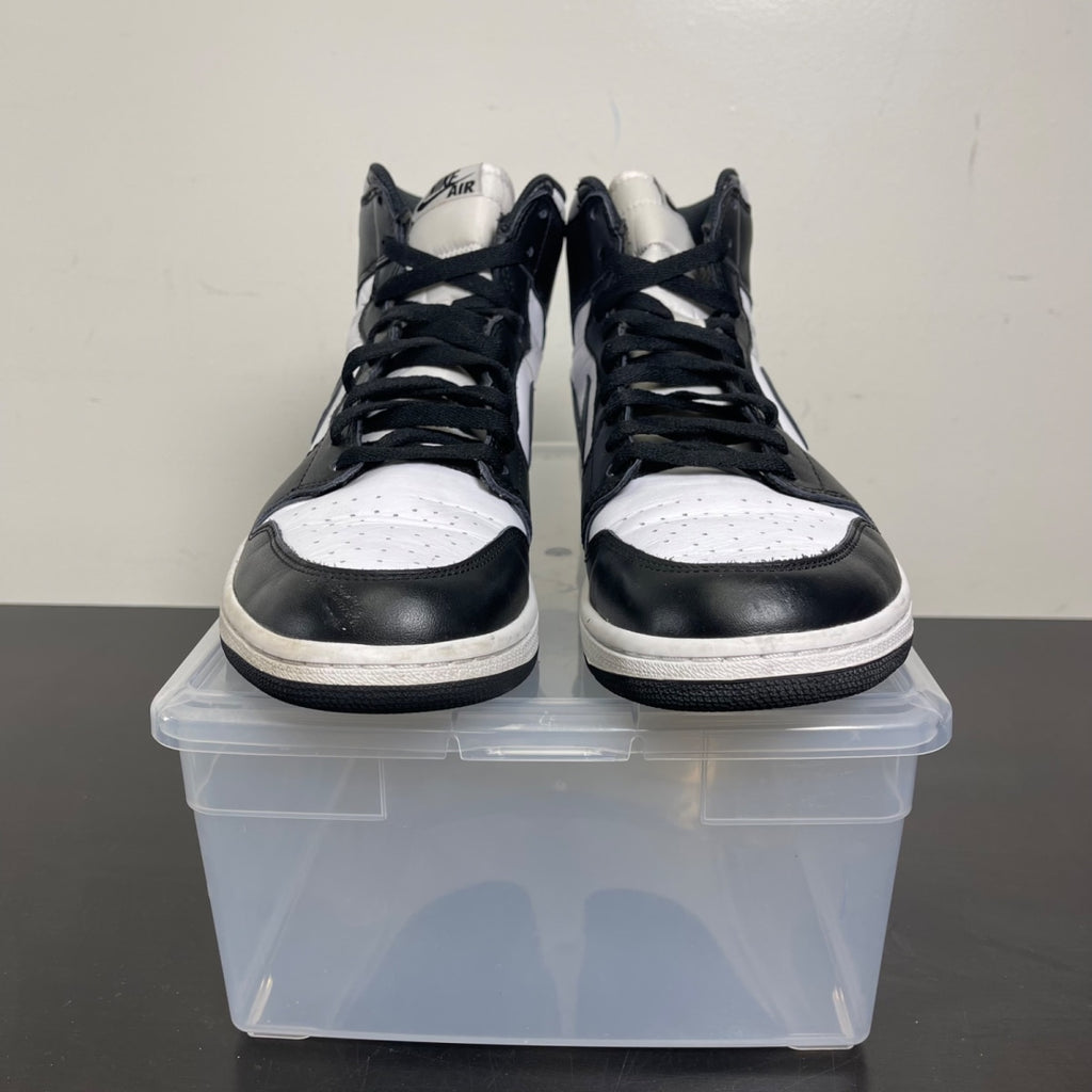 Jordan 1 Retro Black White (2014) 12 (Moderately Worn Pre-Owned)JordanBlack/White-Black - Image 2