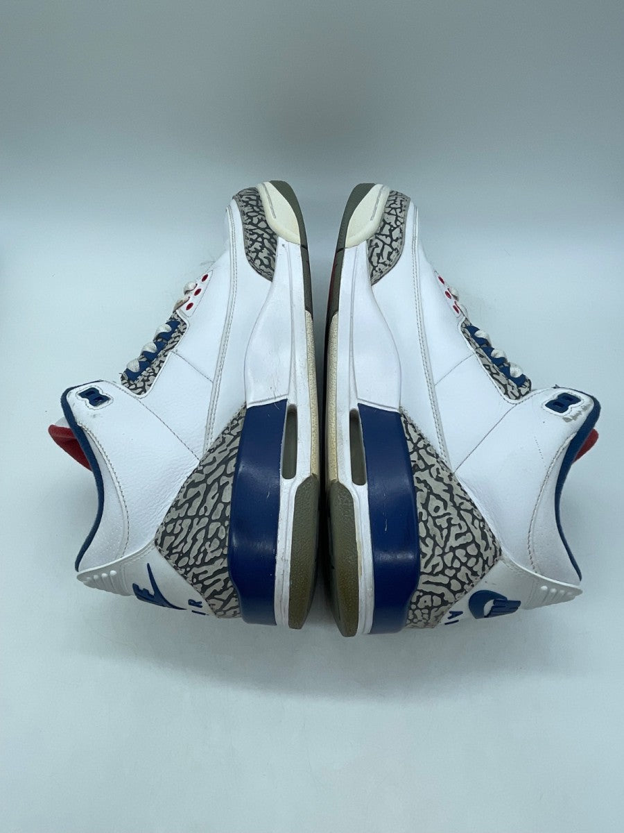 Jordan 3 Retro True Blue (2016) 10.5 (Moderately Worn Pre-Owned)JordanWhite/True Blue-Varsity Red - Image 6