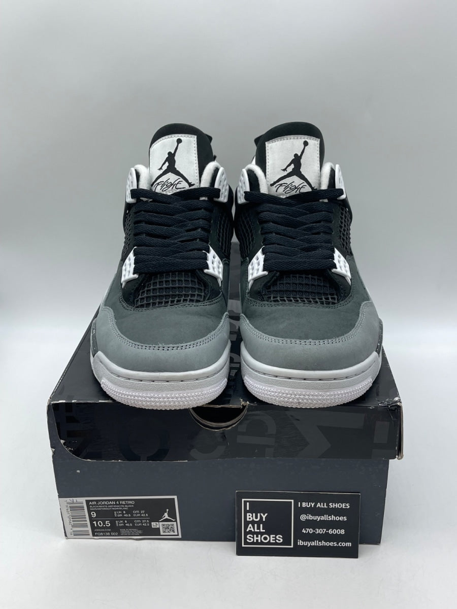 Jordan 4 Retro Fear (2024) 9 (Moderately Worn Pre-Owned) - Image 2