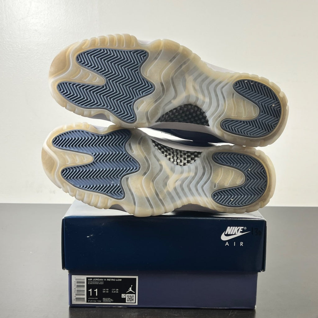 Jordan 11 Retro Low Diffused Blue 11 (Lightly Worn Pre-Owned)JordanWhite/Midnight Navy/Diffused Blue/Football Grey - Image 6