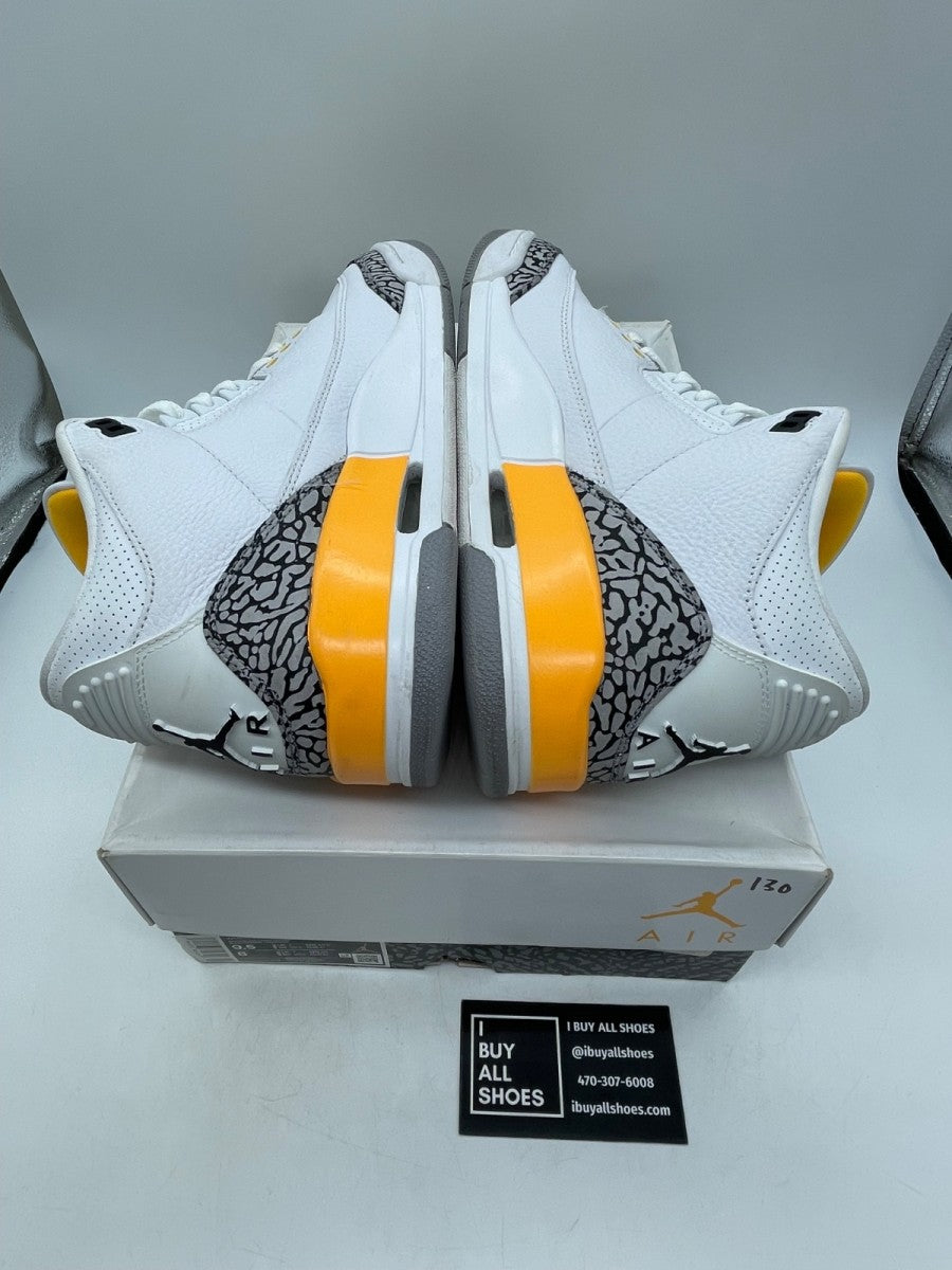 Jordan 3 Retro Laser Orange (Women's) 9.5W (Moderately Worn Pre-Owned) - Image 6