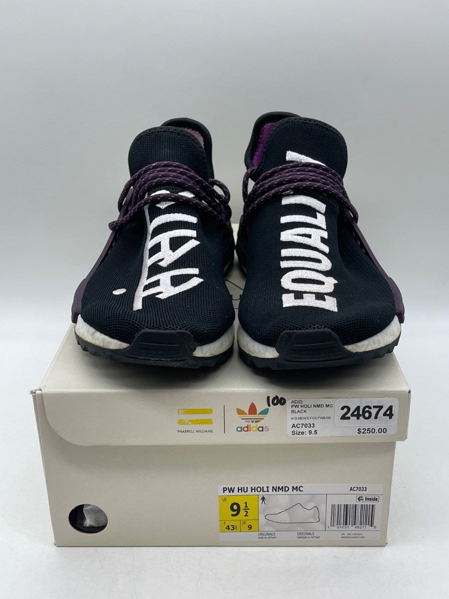 adidas Human Race NMD Pharrell Holi Festival (Core Black) 9.5 (Moderately Worn Pre-Owned)adidasCore Black/Deepest Purple/Core Black - Image 2