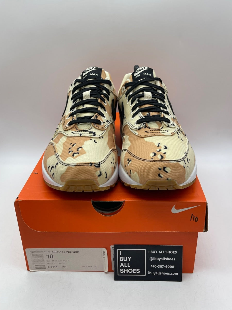 Nike Air Max 1 Premium 'Beach Camo' 10 (Moderately Worn Pre-Owned) - Image 2