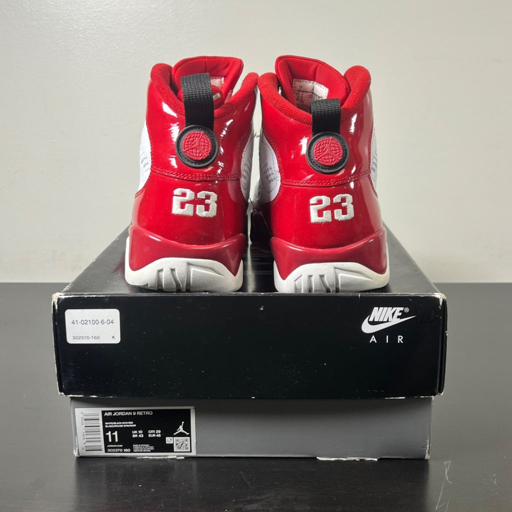 Jordan 9 Retro White Gym Red (Size 11) - Image 2