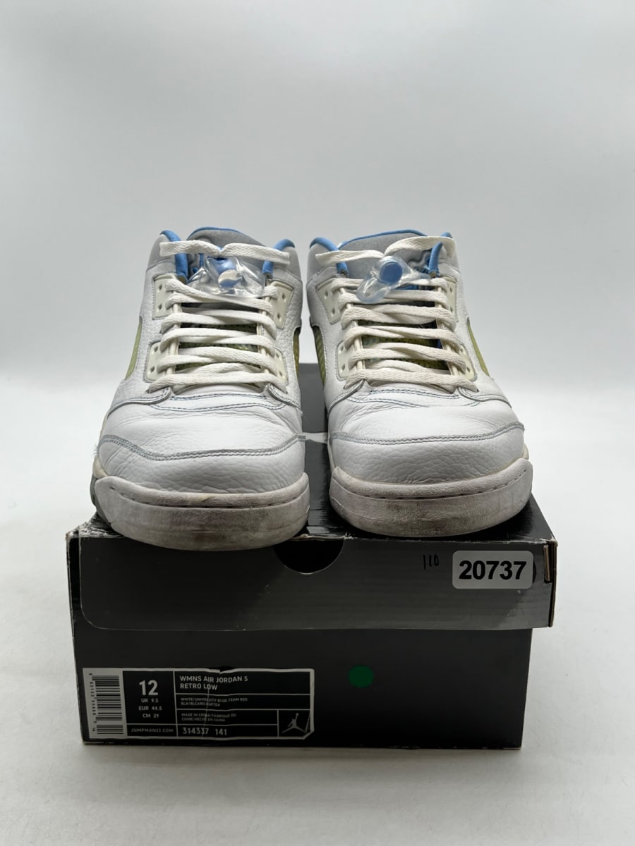 Jordan 5 Retro Low University Blue (Women's) 12W (Moderately Worn Pre-Owned) - Image 2