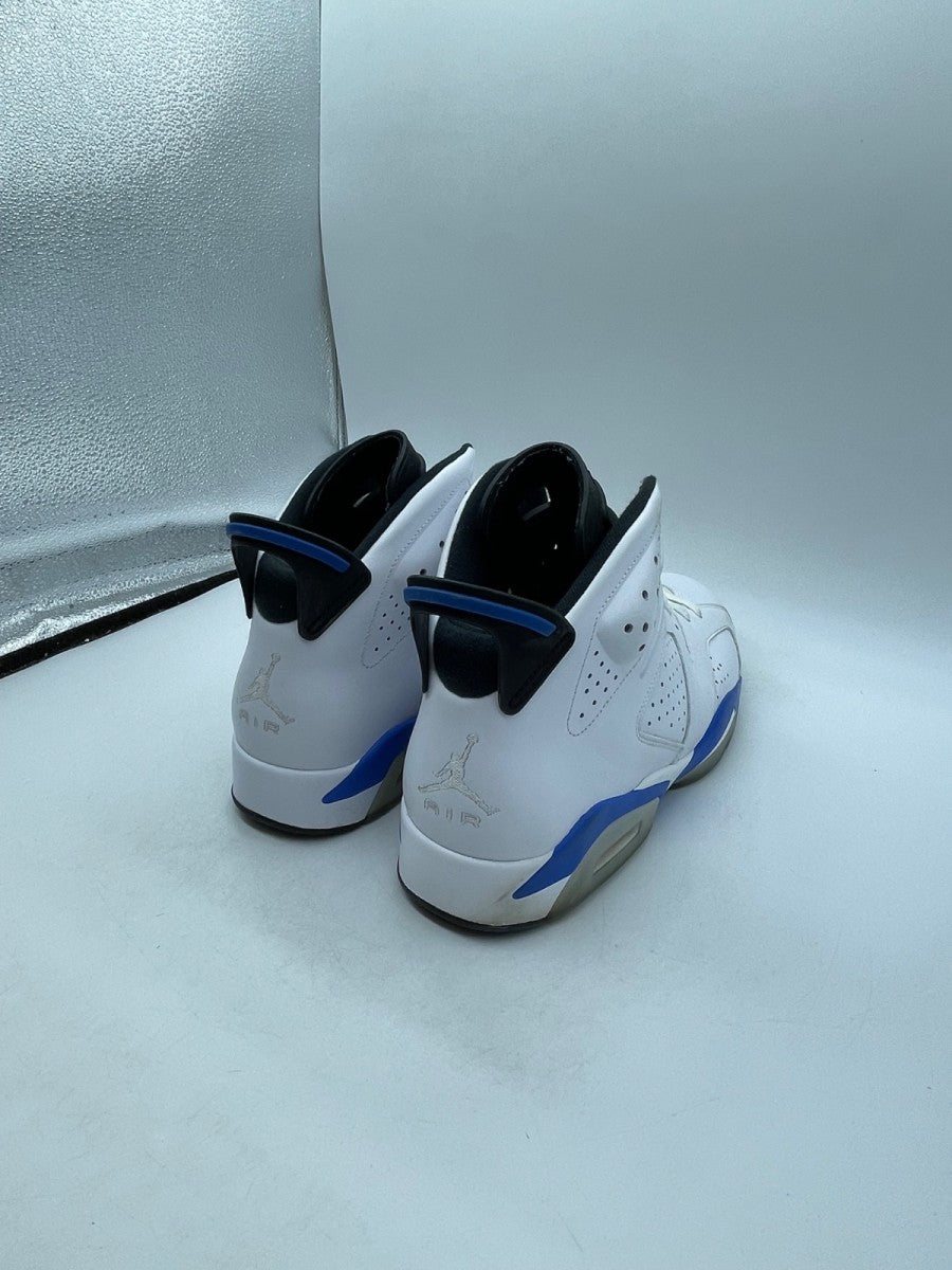 Jordan 6 Retro Sport Blue (2014) 13 (Moderately Worn Pre-Owned)JordanWhite/Sport Blue-Black - Image 5