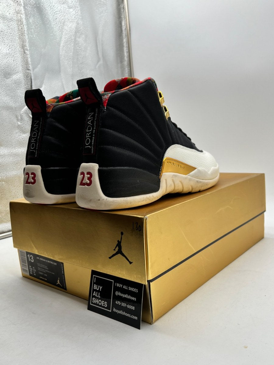 Jordan 12 Retro Chinese New Year (2019) 13 (Moderately Worn Pre-Owned) - Image 5