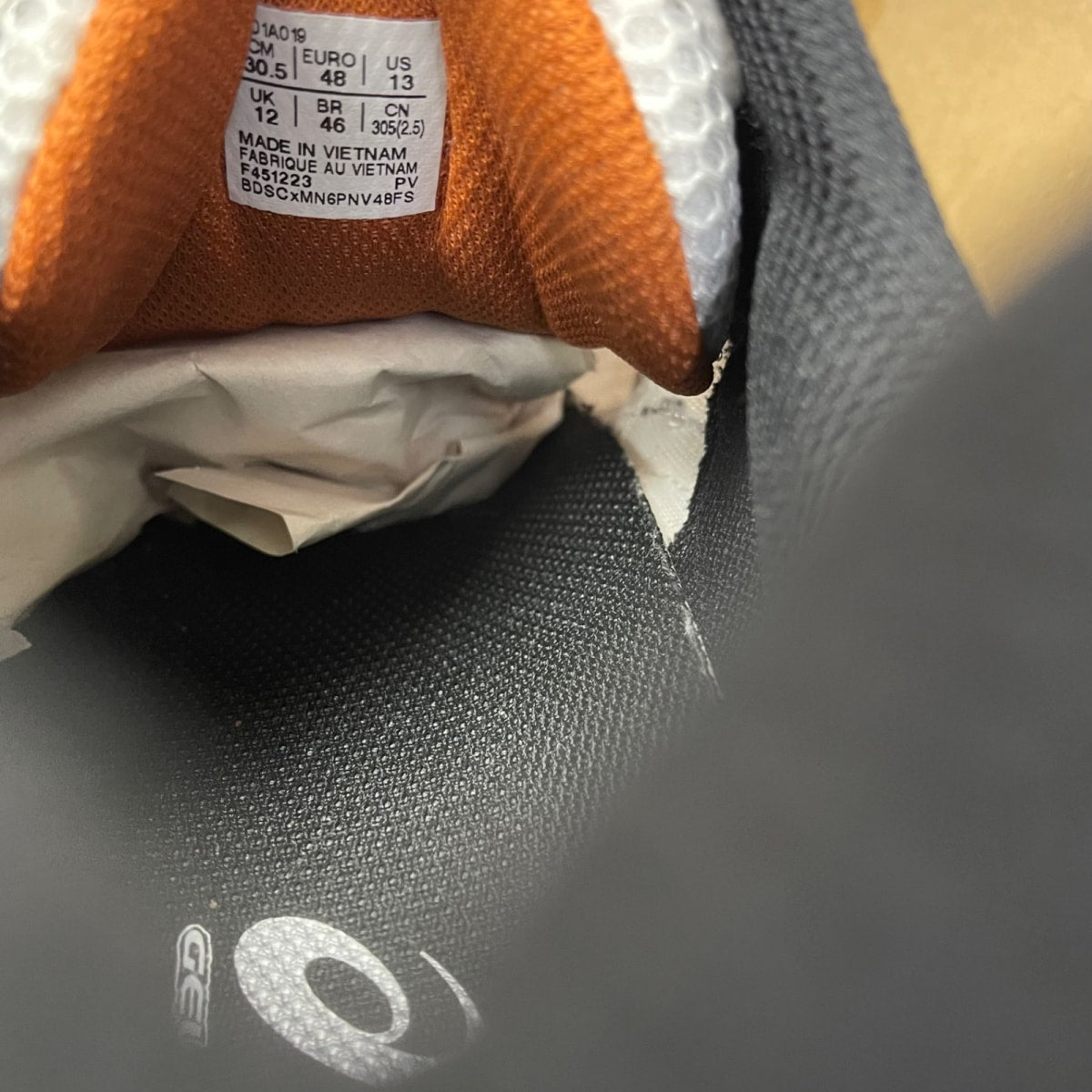 ASICS Gel-Kayano 14 White Piquant Orange 13 (Moderately Worn Pre-Owned)ASICSWhite/Piquant Orange - Image 6