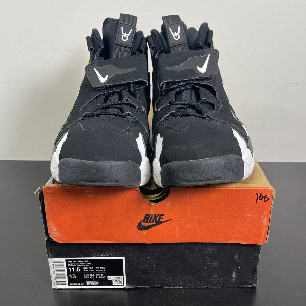 Nike Air DT Max '96 Black White (2024) 11.5 (Moderately Worn Pre-Owned)NikeBlack/White/Varsity Maize - Image 2