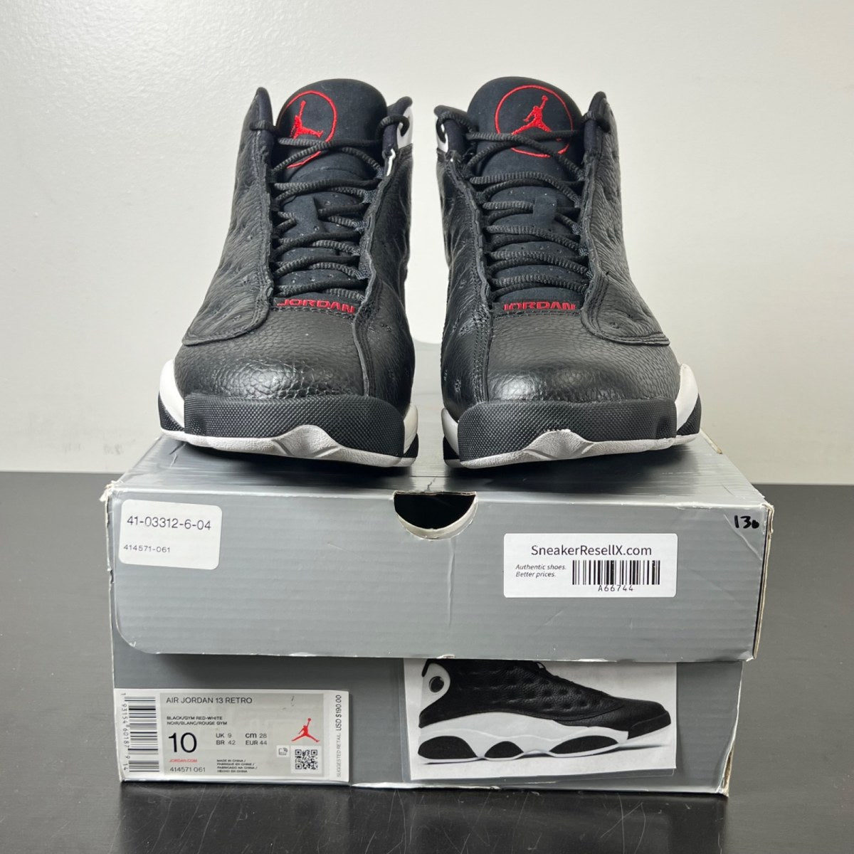 Jordan 13 Retro Reverse He Got Game 10 (Lightly Worn Pre-Owned)JordanBlack/Gym Red-White - Image 2