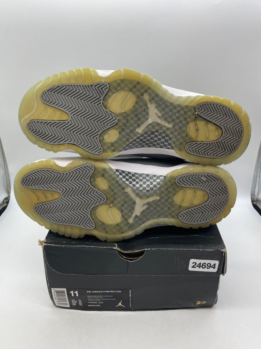Jordan 11 Retro Low Cool Grey 11 (Moderately Worn Pre-Owned)JordanMedium Grey/White-Gunsmoke - Image 7