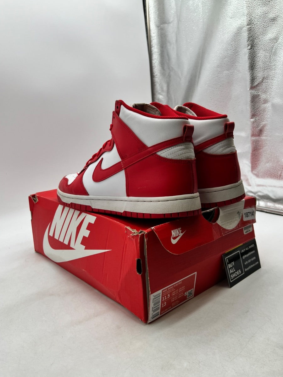 Nike Dunk High Championship White Red 11.5 (Heavily Worn Pre-Owned) - Image 4