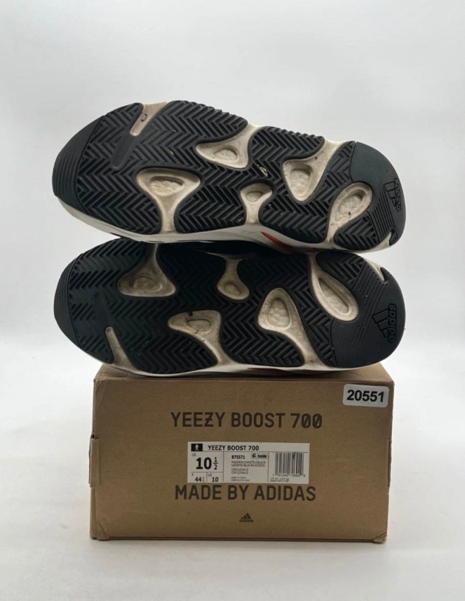adidas Yeezy Boost 700 Wave Runner 10.5 (Lightly Worn Pre-Owned)adidasSolid Grey/Chalk White/Core Black - Image 7