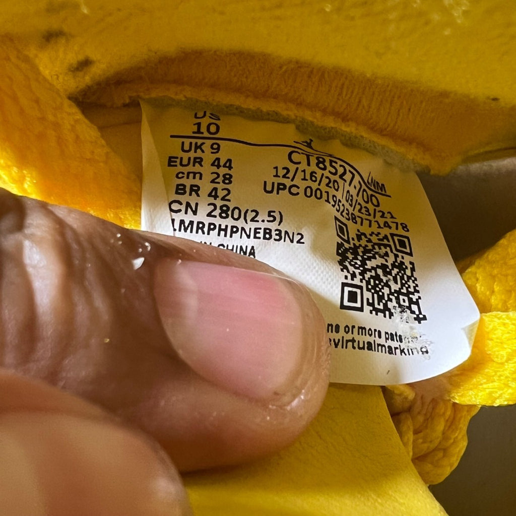 Jordan 4 Retro Lightning (2021) 10 (Lightly Worn Pre-Owned)JordanTour Yellow/White-Dark Blue Grey - Image 7