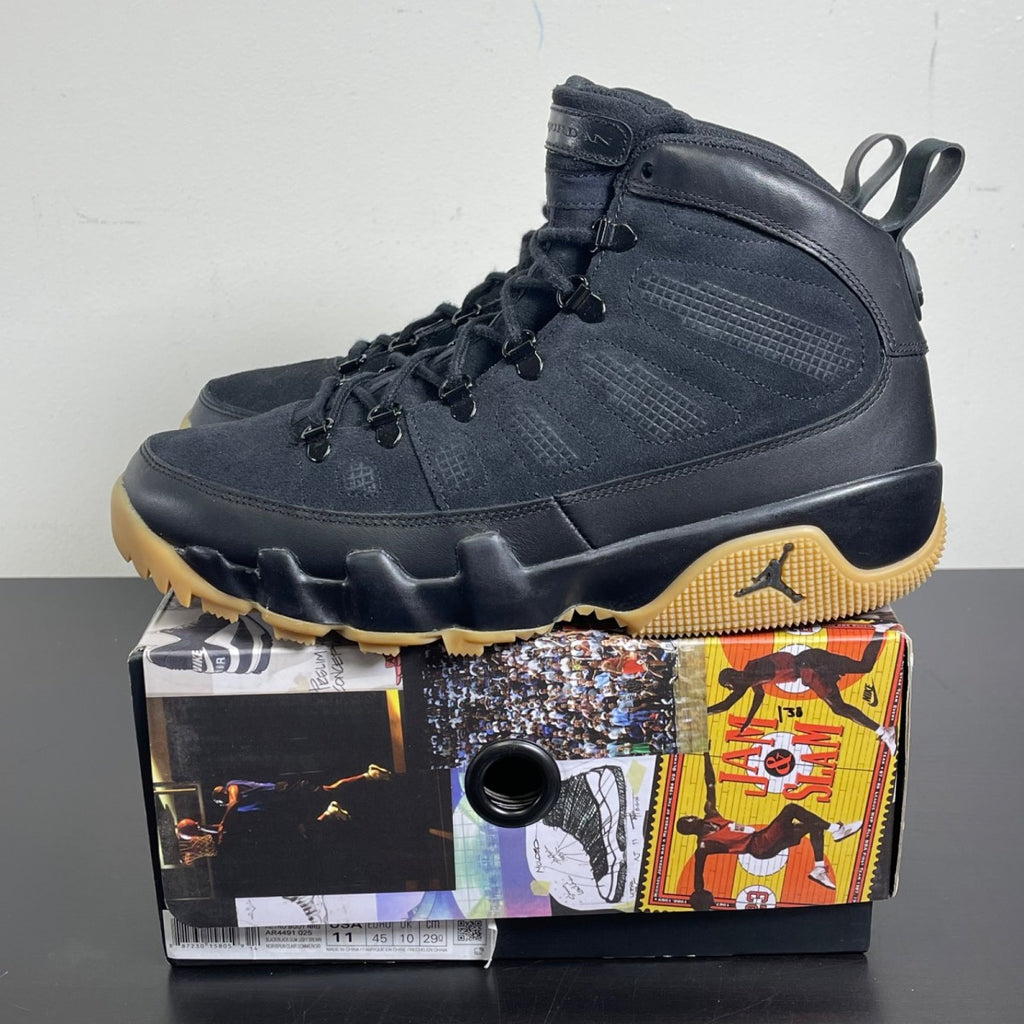 Jordan 9 Retro Boot NRG Black Light Gum 11 (Moderately Worn Pre-Owned)JordanBlack/Black-Gum Light Brown - Image 3