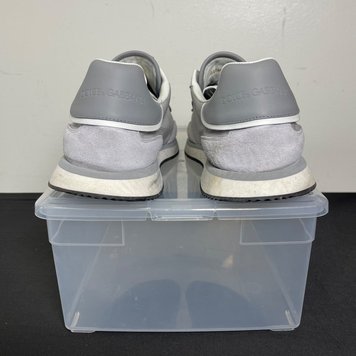 Dolce & Gabbana DG Cushion Sneaker Grey Canvas Suede (Size 42) - Image 4