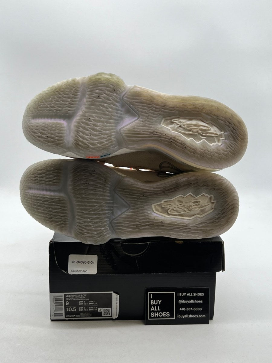 Nike LeBron 17 Low Light Cream 9 (Lightly Worn Pre-Owned) - Image 8