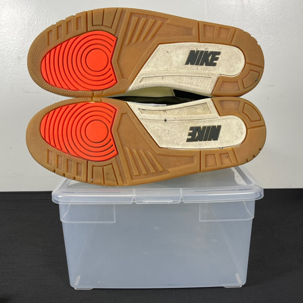 Jordan 3 Retro Family Affair 10 (Moderately Worn Pre-Owned)JordanMedium Olive/Sequoia/Neutral Olive/Sail/Total Crimson - Image 5