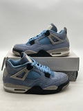 Jordan 4 Retro University Blue 9 (Moderately Worn Pre-Owned)JordanUniversity Blue/Tech Grey-White-Black - Image 1