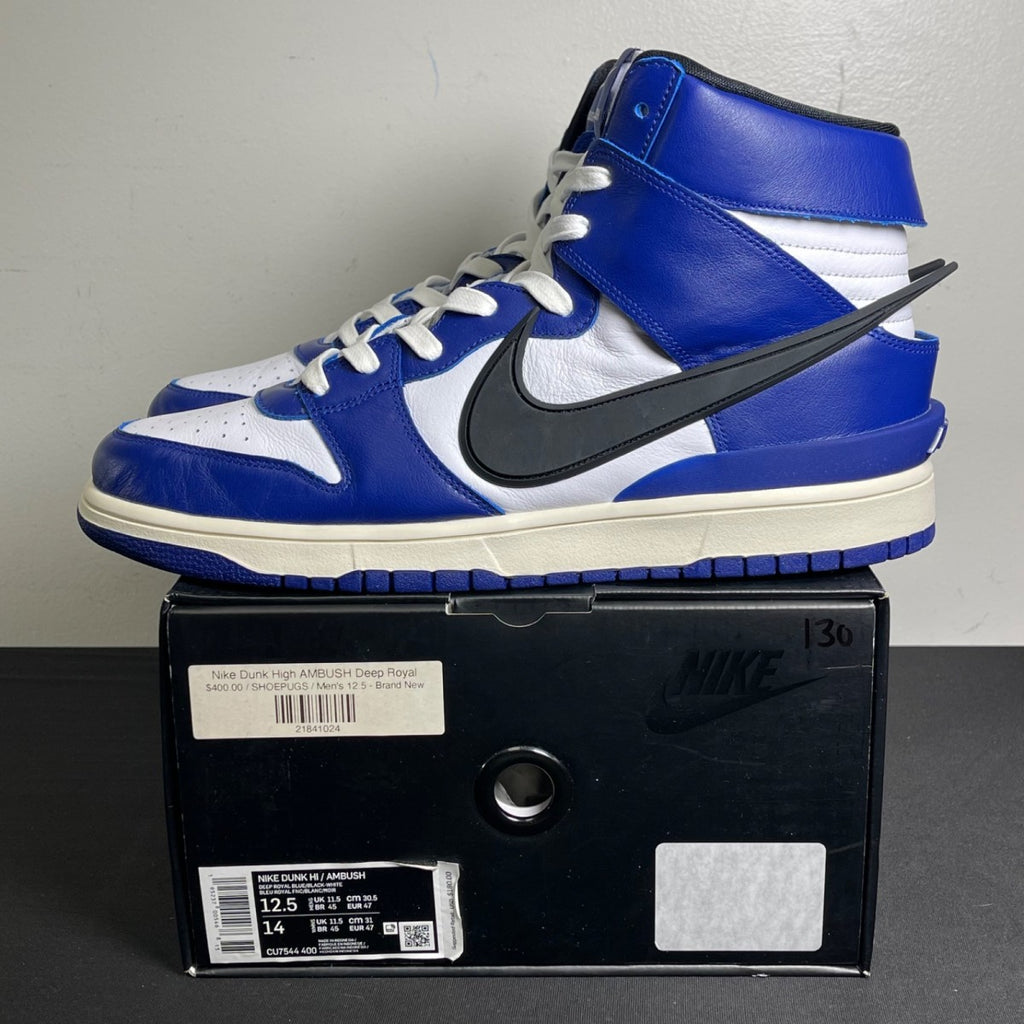 Nike Dunk High AMBUSH Deep Royal (Size 12.5) - aux