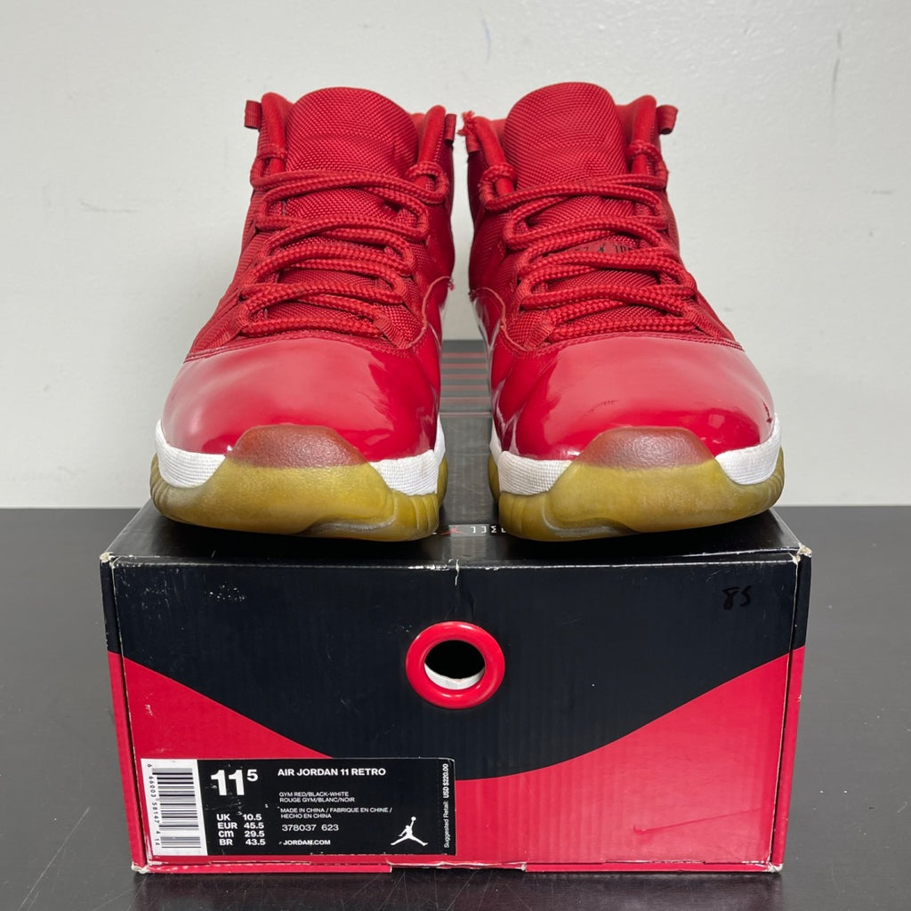 Jordan 11 Retro Win Like 96 11.5 (Moderately Worn Pre-Owned)JordanGym Red/Black-White - Image 2