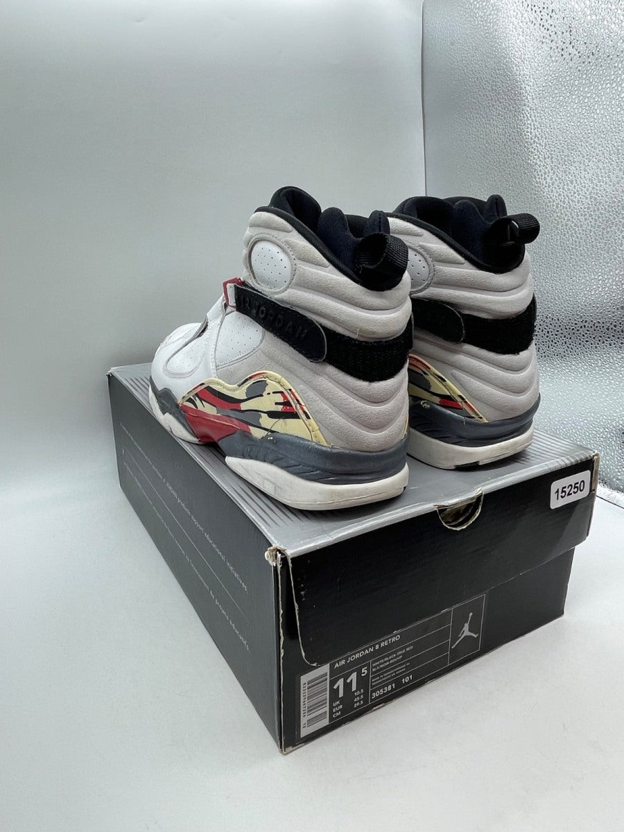 Jordan 8 Retro Bugs Bunny (2003) 11.5 (Moderately Worn Pre-Owned)JordanBugs Bunny White/Black-True Red - Image 4