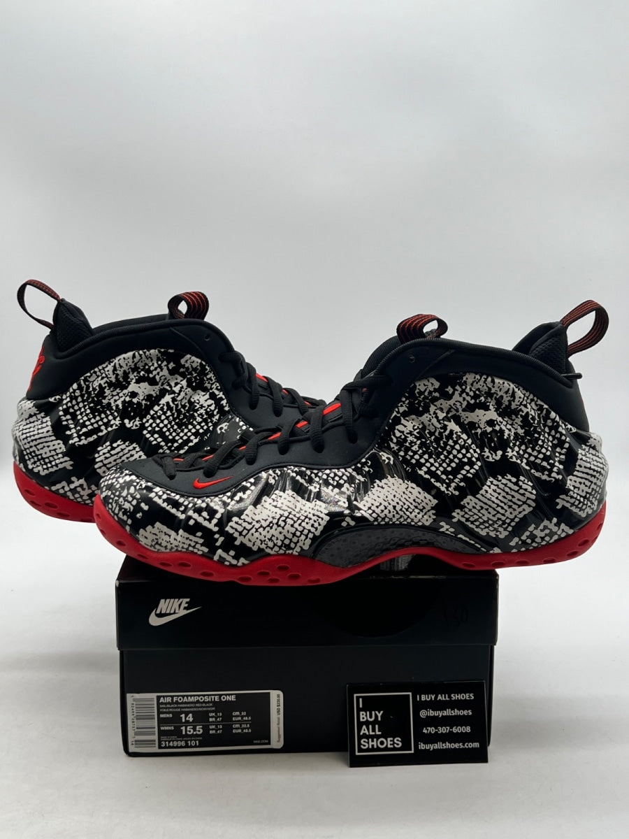 Nike Air Foamposite One Albino Snakeskin 14 (Lightly Worn Pre-Owned) - Image 1