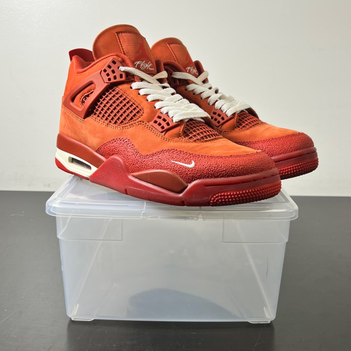Air Jordan 4 Retro OG SP Nigel Sylvester Brick by Brick 9 (Lightly Worn Pre-Owned)JordanFirewood Orange/Sail-Cinnabar - Image 1