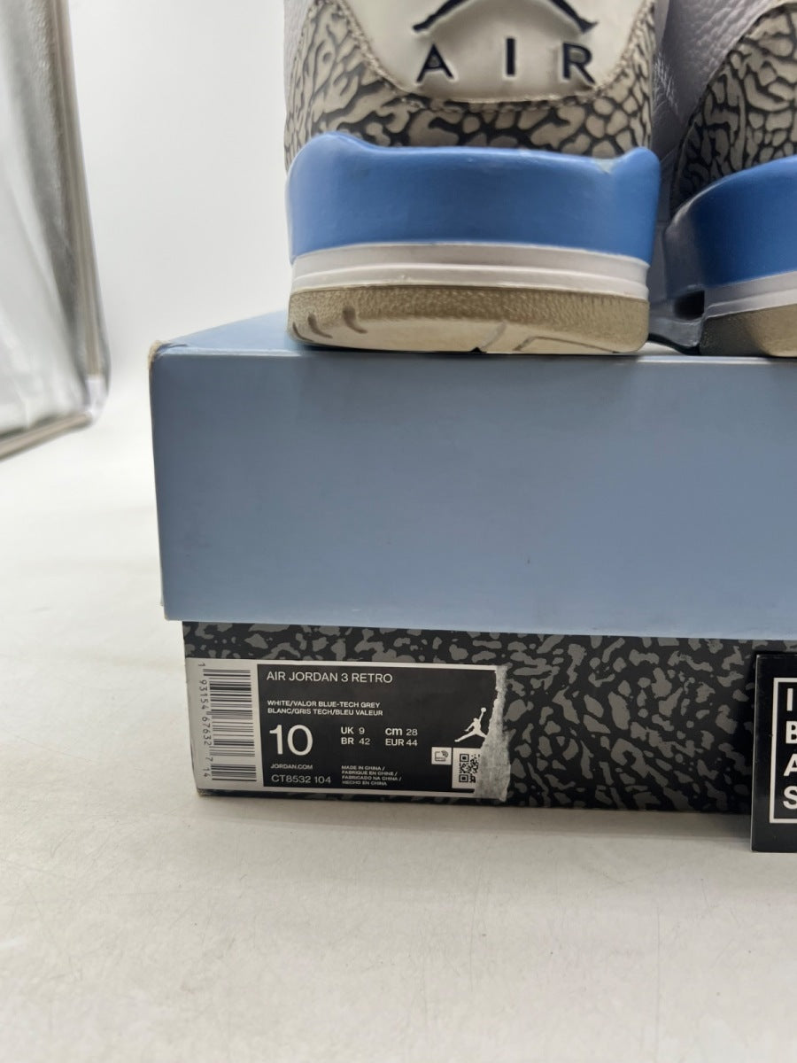 Jordan 3 Retro UNC (2020) 10 (Moderately Worn Pre-Owned) - Image 6