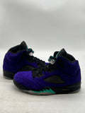Jordan 5 Retro Alternate Grape 8.5 (Lightly Worn Pre-Owned)JordanGrape Ice/New Emerald-Black - Image 1