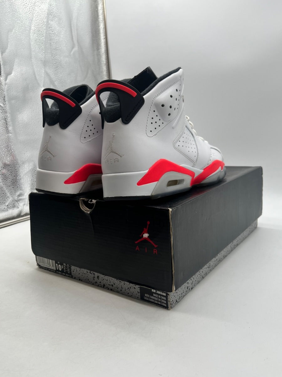Jordan 6 Retro Infrared White (2014) 10.5 (Moderately Worn Pre-Owned)JordanWhite/Infrared - Image 5