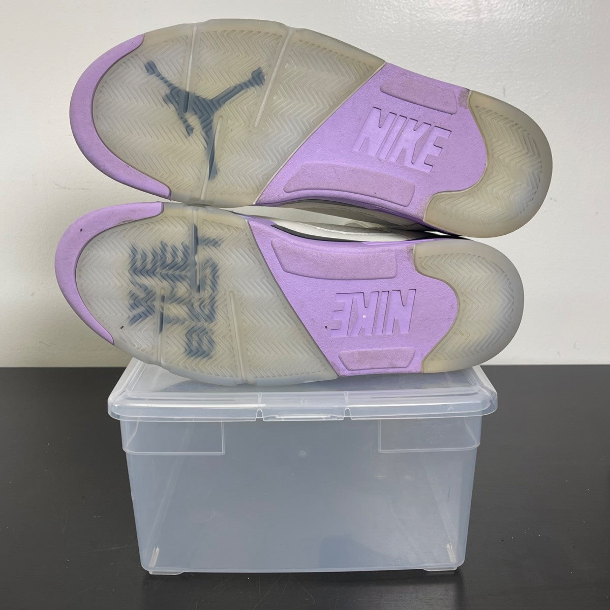 Jordan 5 Retro DJ Khaled We The Best Sail 12 (Moderately Worn Pre-Owned)JordanSail/Washed Yellow-Violet Star - Image 5