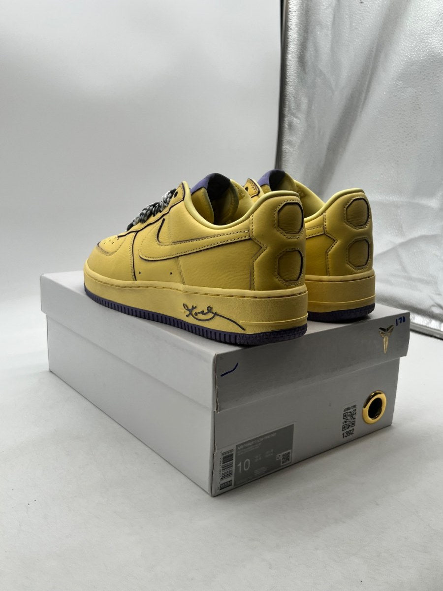 Nike Air Force 1 Low Protro Kobe Bryant Mamba Mentality 10 (Lightly Worn Pre-Owned)NikeSoft Yellow/Soft Yellow - Image 3