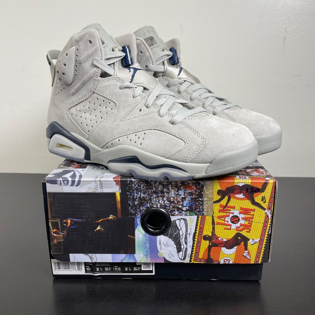 Jordan 6 Retro Georgetown (2022) 10 (Moderately Worn Pre-Owned)JordanMagnet/College Navy - Image 1
