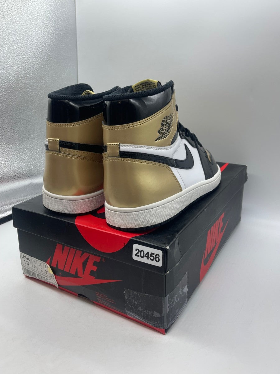Jordan 1 Retro High NRG Patent Gold Toe 13 (Moderately Worn Pre-Owned) - Image 5