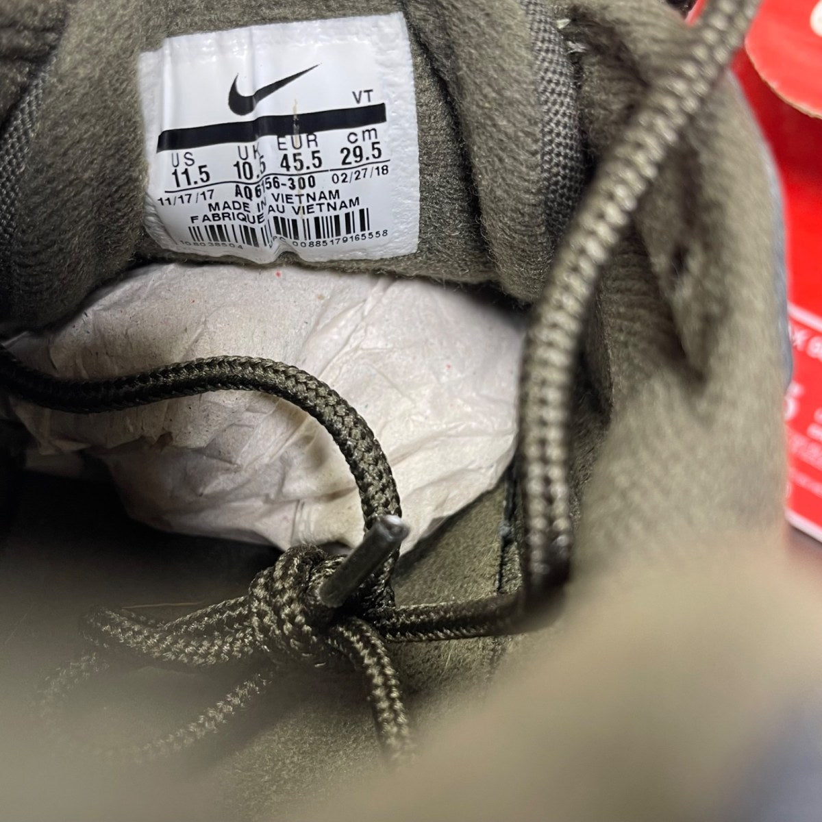 Nike Air Max 98 Camo Classic 11.5 (Moderately Worn Pre-Owned)NikeCargo Khaki/Sunset Tint-Black - Image 6