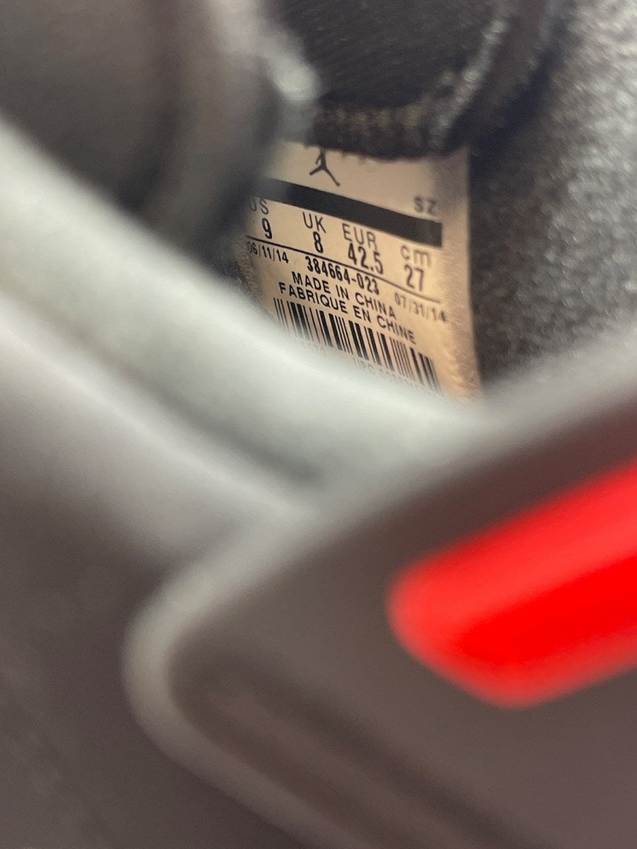 Jordan 6 Retro Infrared Black (2014) 9 (Moderately Worn Pre-Owned) - Image 8