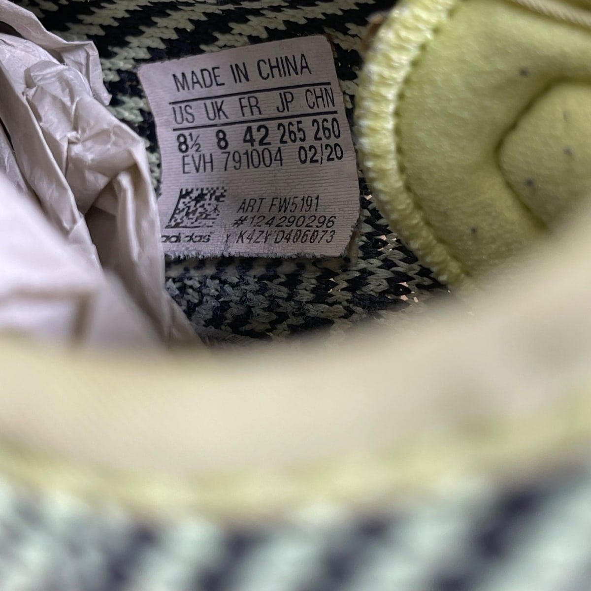 adidas Yeezy Boost 350 V2 Yeezreel (Non-Reflective) 8.5 (Moderately Worn Pre-Owned)adidasYeezreel/Yeezreel/Yeezreel - Image 6