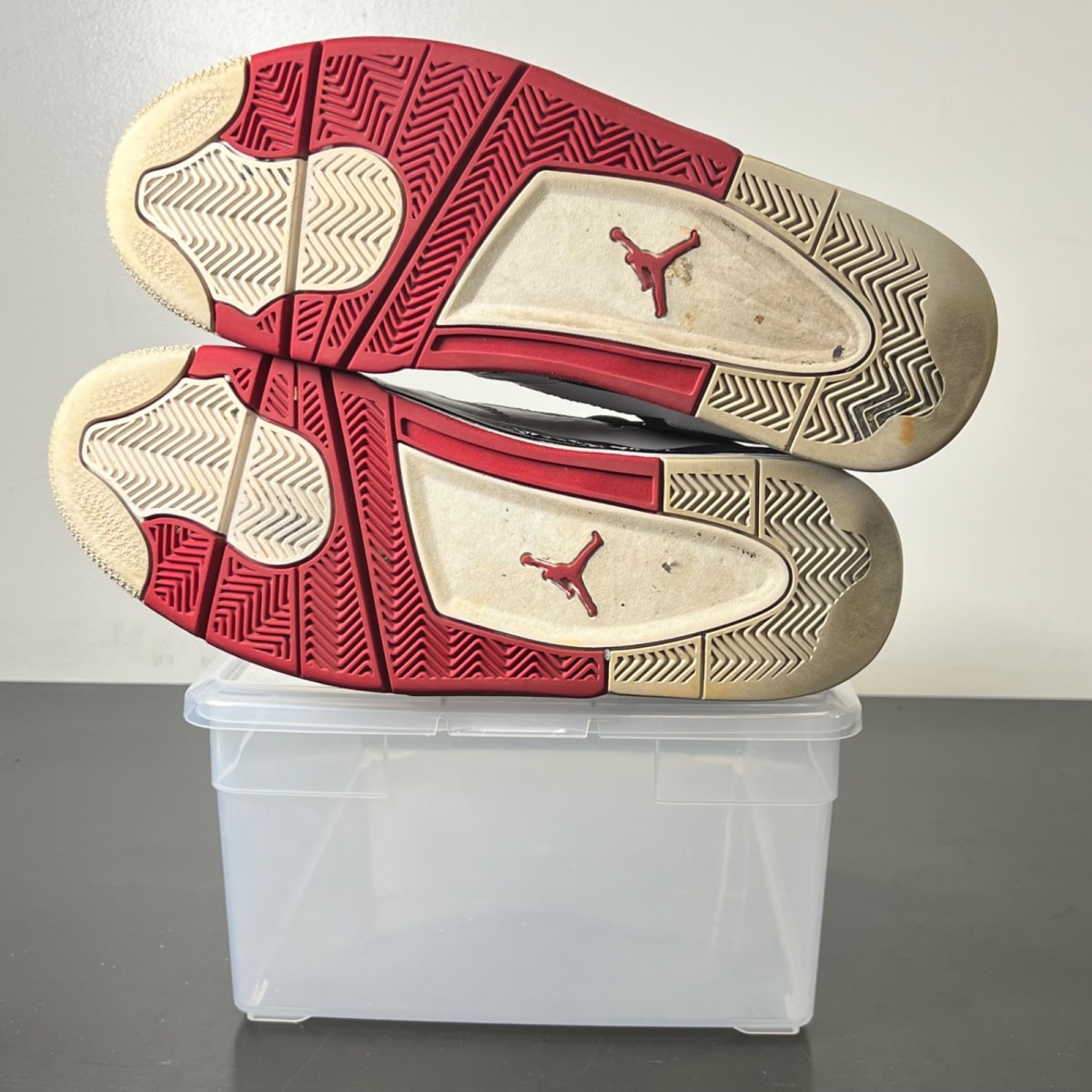 Jordan 4 Retro Fire Red (2012) 12 (Heavily Worn Pre-Owned)JordanWhite/Varsity Red-Black - Image 5