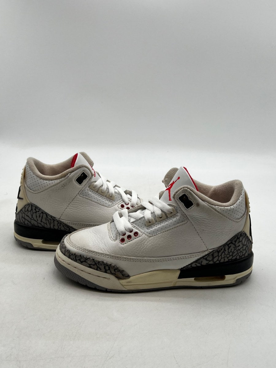Jordan 3 Retro White Cement Reimagined (GS) 3.5Y (Moderately Worn Pre-Owned) - Image 1
